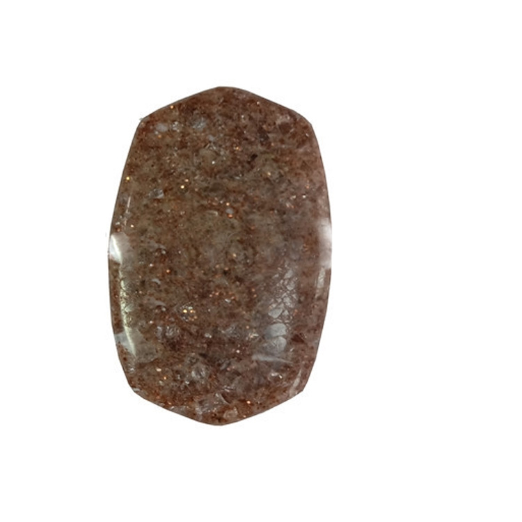 Brown Sunstone Freestyle Shape Cabochon for å lage anheng ørering smykker 11