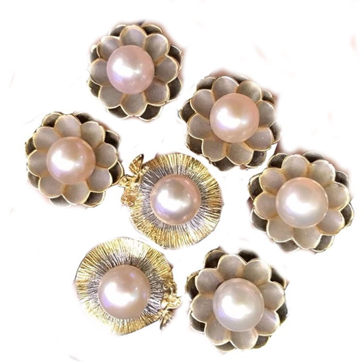 Естествен елегантен перлен пръстен скъпоценен камък 13