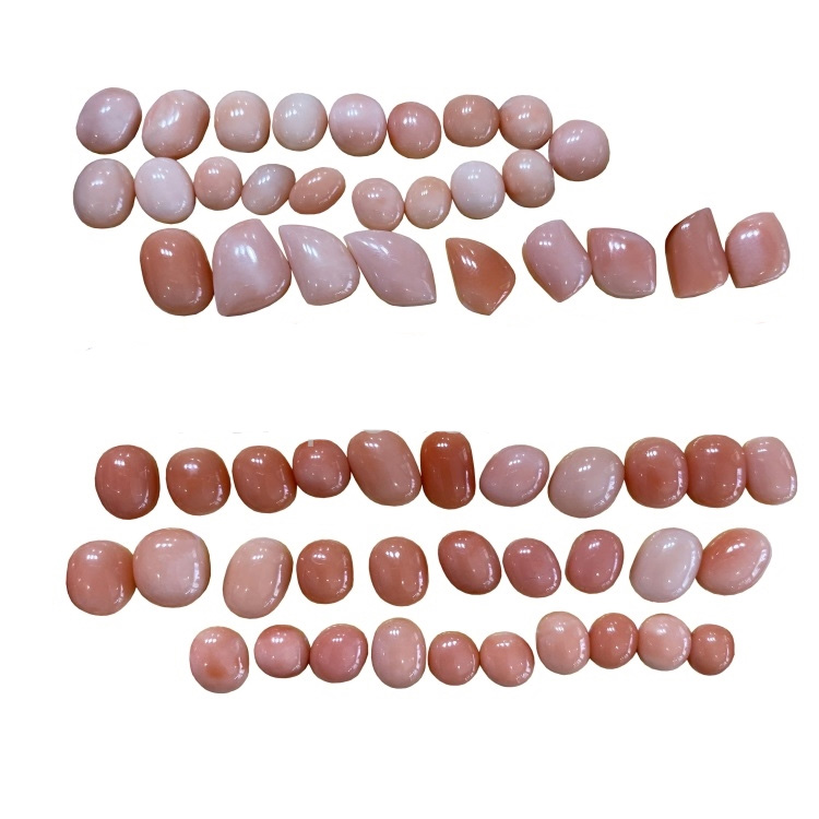 Guretë natyrore rozë koral cabochon për bizhuteri me shumicë 23