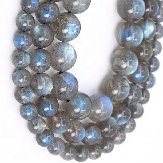 Náttúruleg labradorite fáður slétt umferð perlur náttúrulega gemstone umferð lausar perlur 9