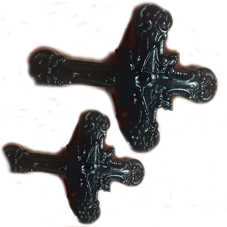 Hot-shitje Black Obsidian Citded Cross Gur gur i çmuar natyror 7