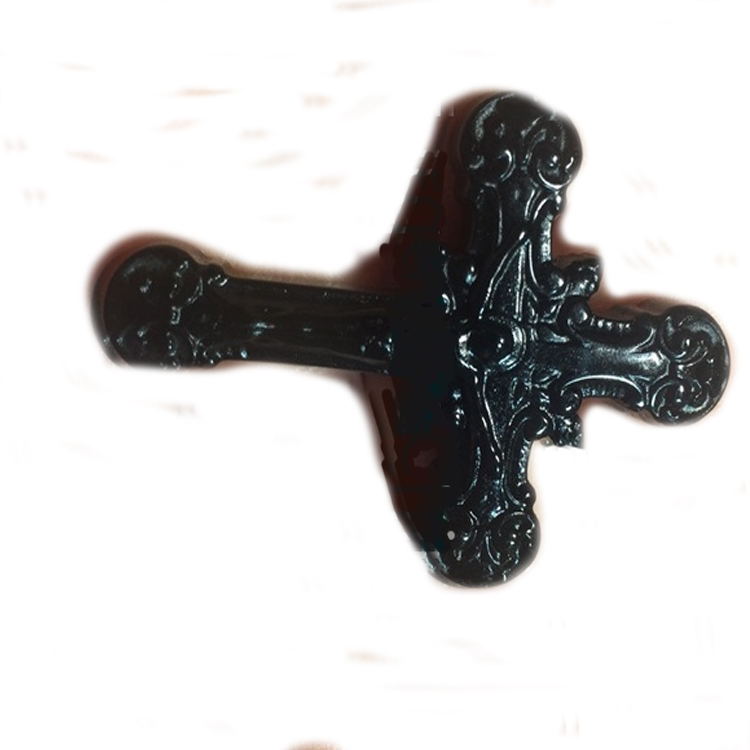 Hot-shitje Black Obsidian Citded Cross Gur gur i çmuar natyror 9