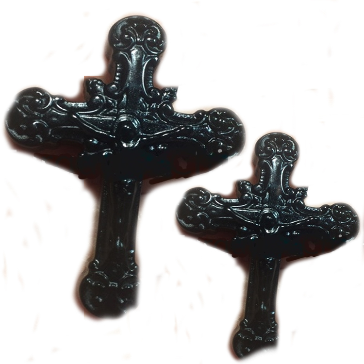 Hot-shitje Black Obsidian Citded Cross Gur gur i çmuar natyror 11