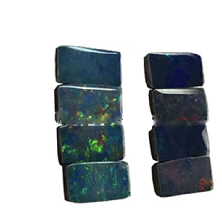 Таємничий природний австралійський опал цегляний кабохонний дорогоцінний камінь / квадратний камінь 21