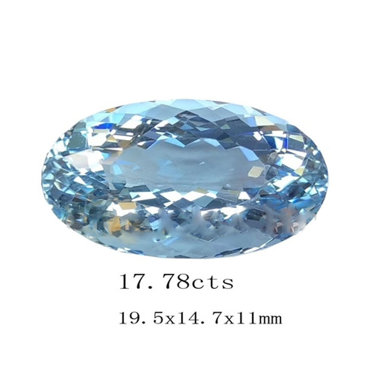 Jewelryne için En Doğal Akuamarin Cabochon Gemstone 22