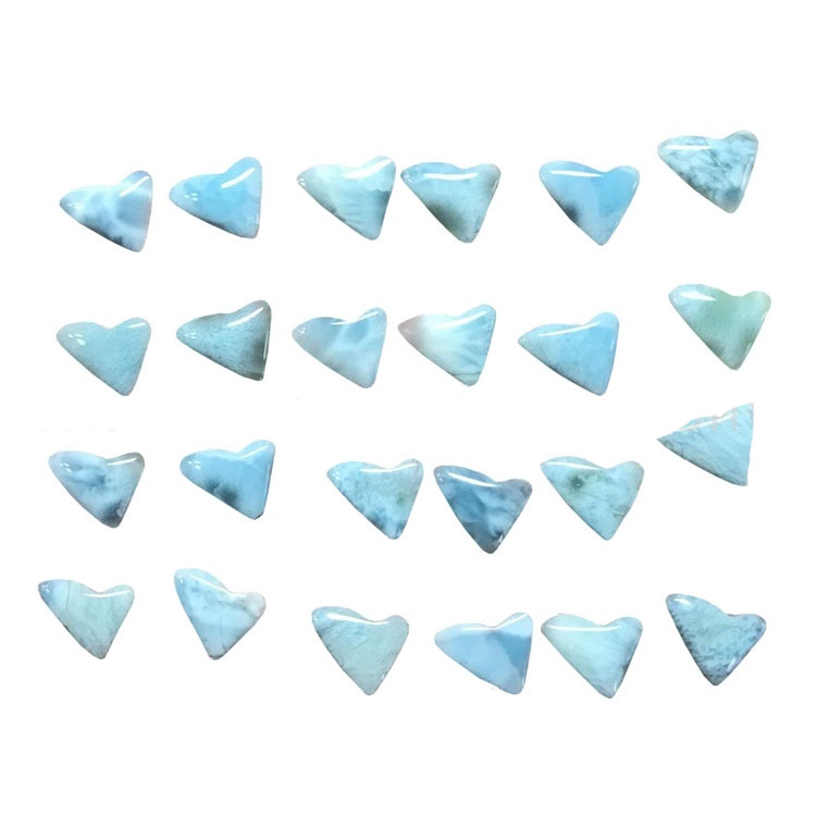 Cabochon de forma natural de forma irregular de Larimar natural 18