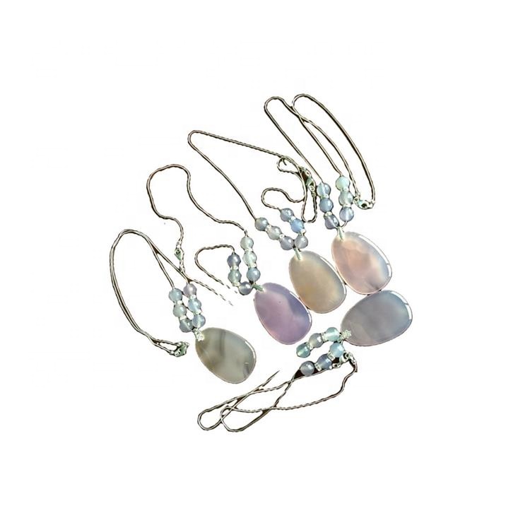 Ahat ogrlica za žene prirodne Agate nakit Ball Privjesak Gift for Her 18