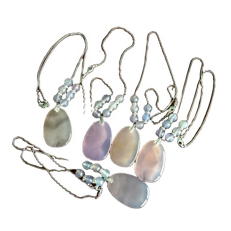 Ahat ogrlica za žene prirodne Agate nakit Ball Privjesak Gift for Her 20