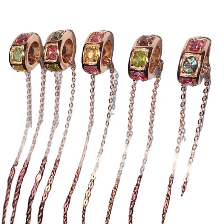 Ѓердан од турмалин мулти кварц од 925 сребрени скапоцени камења 20