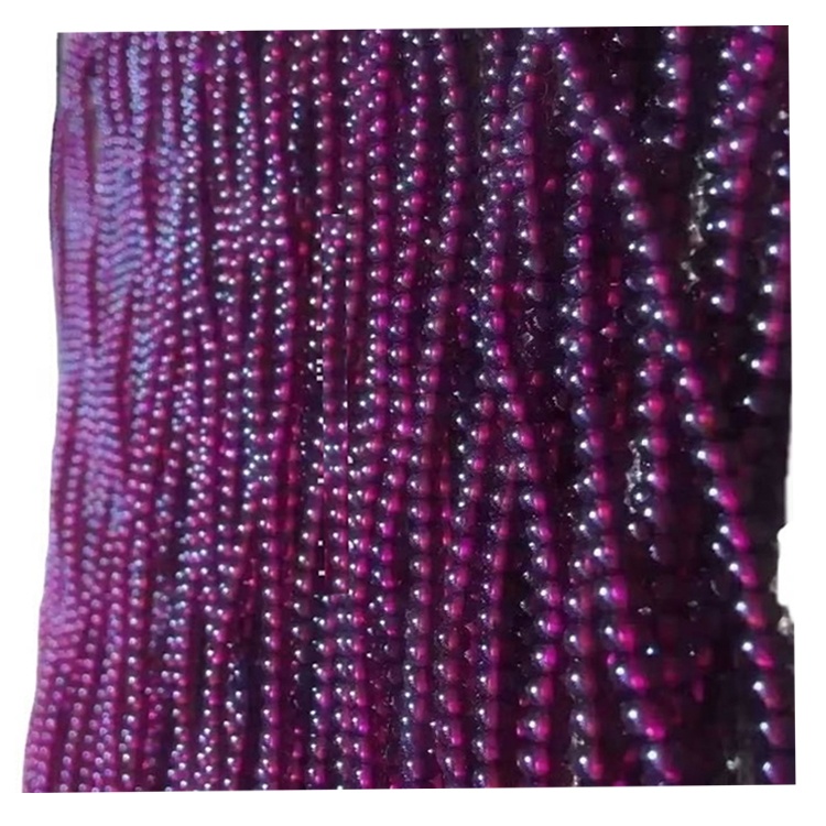 Round Garnet perlur fyrir skartgripi 18