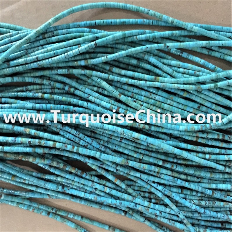ZH Gems perfect natural turquoise heishi beads business for bracelet 2