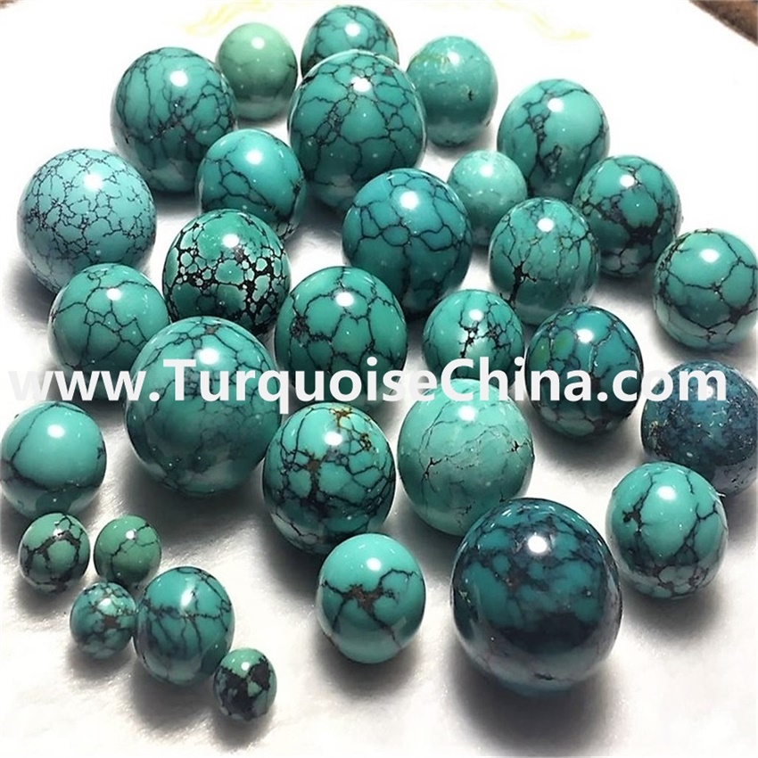 ZH turquoise round beads professional supplier for jewellery making 1