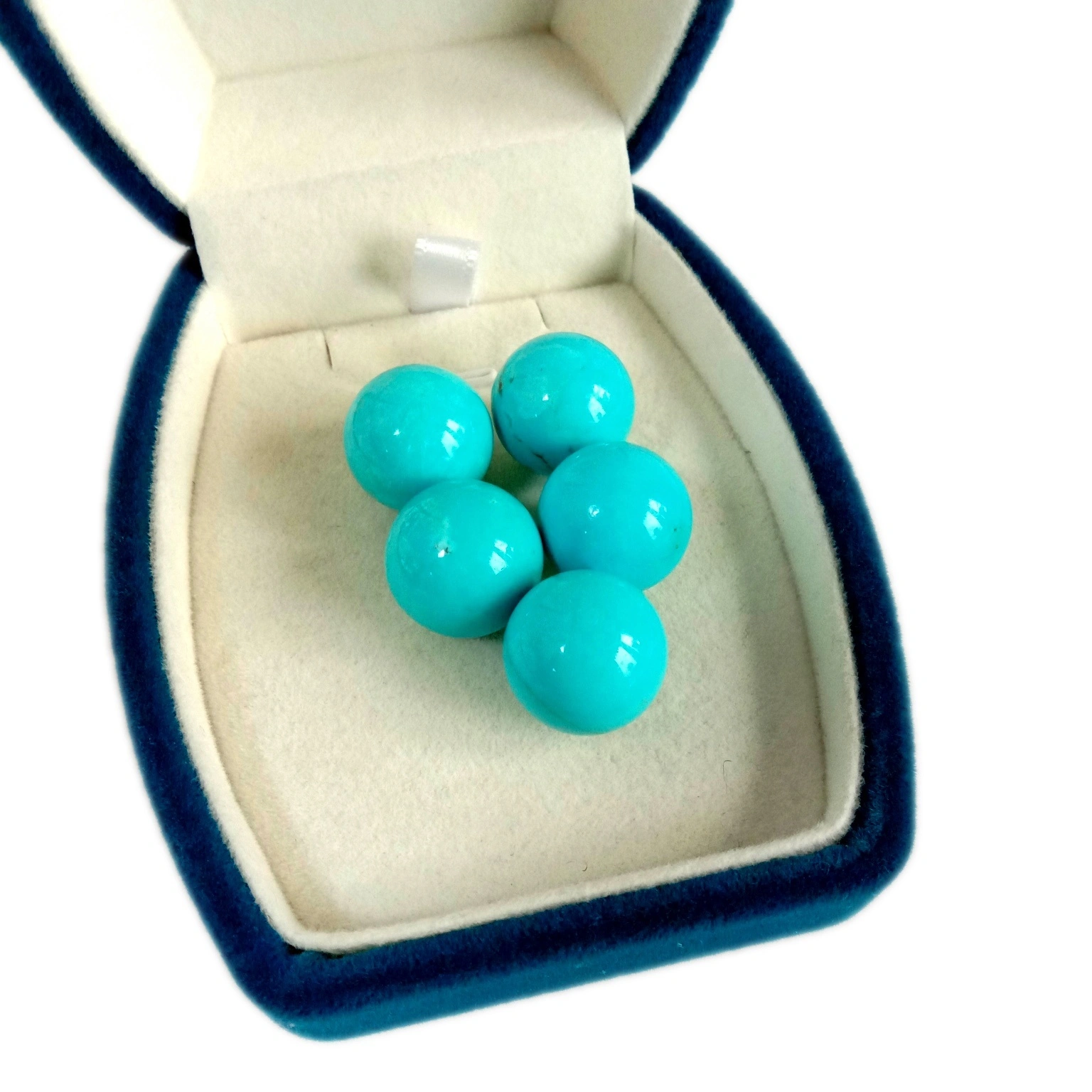 16 MM Putaran biru Turquoise Gemstone Beads Turquoise Gemstone Putaran Beads 1