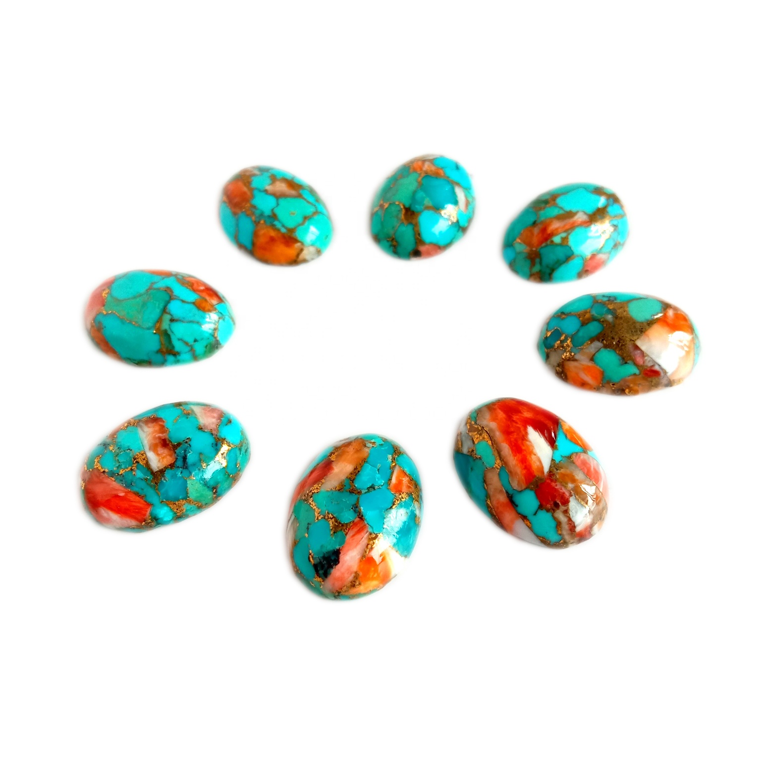 ಅಮೇರಿಕನ್ ಸಂಕುಚಿತ ವೈಡೂರ್ಯ ಕ್ಯಾಬೊಕಾನ್ ರತ್ನದ ಕಲ್ಲು ಸಡಿಲವಾದ ಕ್ಯಾಬೊಕಾನ್ ನೀಲಿ ವೈಡೂರ್ಯ 7