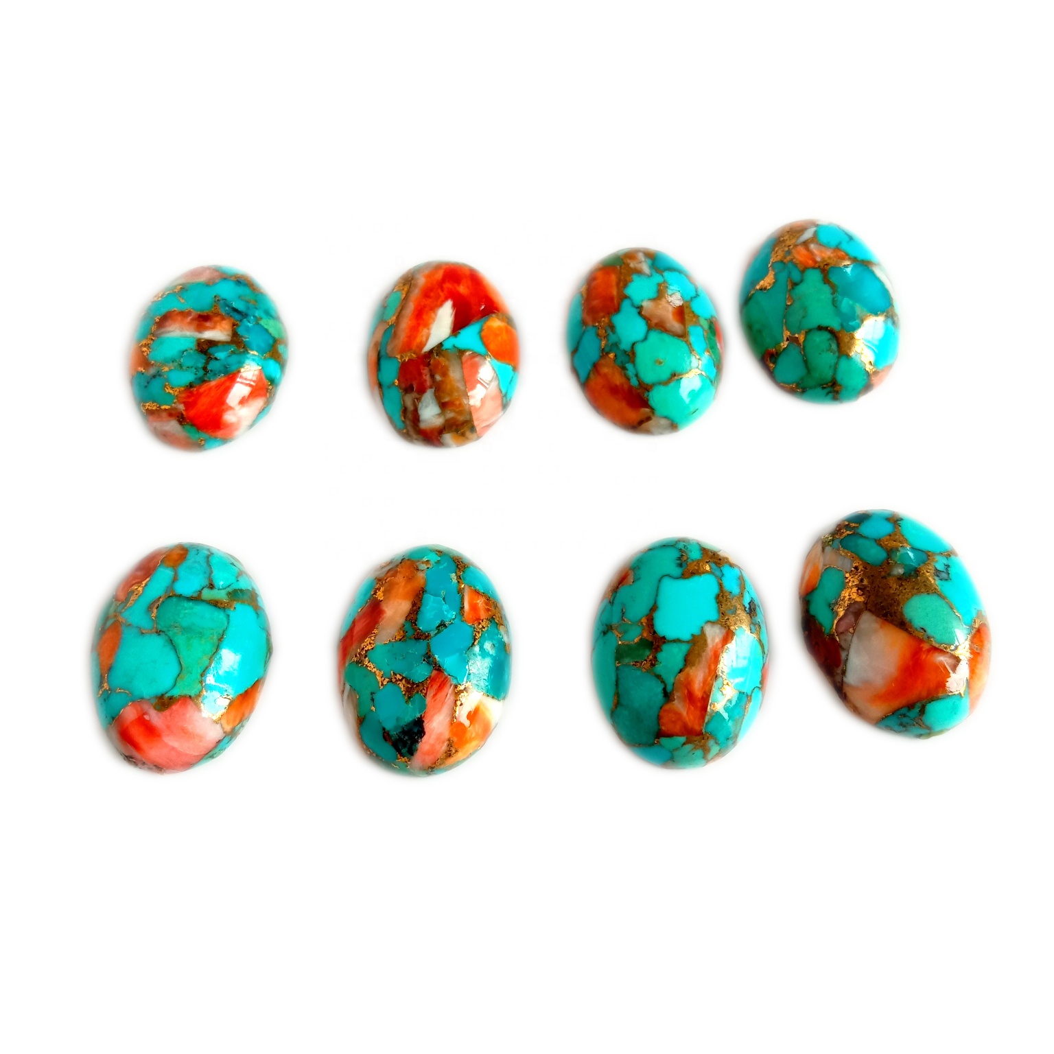 ಅಮೇರಿಕನ್ ಸಂಕುಚಿತ ವೈಡೂರ್ಯ ಕ್ಯಾಬೊಕಾನ್ ರತ್ನದ ಕಲ್ಲು ಸಡಿಲವಾದ ಕ್ಯಾಬೊಕಾನ್ ನೀಲಿ ವೈಡೂರ್ಯ 8