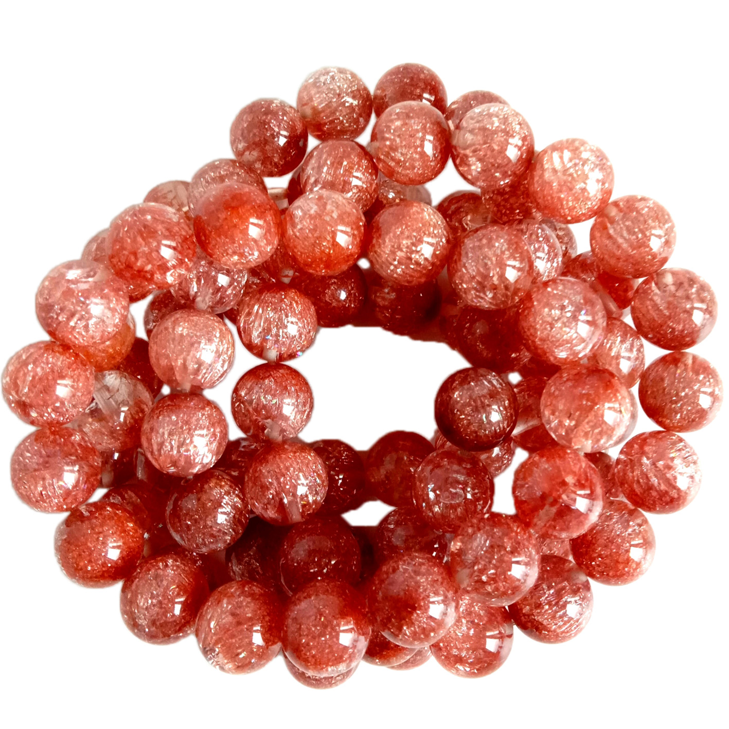 8 ~ 12mm ពណ៌ផ្កាឈូកមាសធម្មជាតិ ខ្សែដៃគ្រីស្តាល់ថាមពលថ្ម អំណោយសម្រាប់បុរស និងស្ត្រី អំណោយគ្រឿងអលង្ការម៉ូតអង្កាំជុំសម្រាប់នាង 9