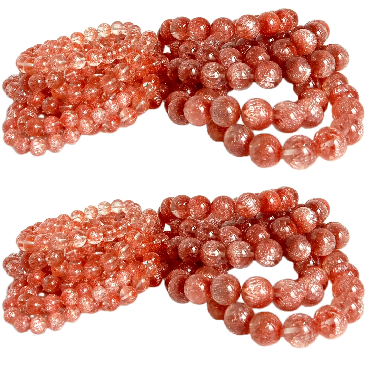 8 ~ 12mm ពណ៌ផ្កាឈូកមាសធម្មជាតិ ខ្សែដៃគ្រីស្តាល់ថាមពលថ្ម អំណោយសម្រាប់បុរស និងស្ត្រី អំណោយគ្រឿងអលង្ការម៉ូតអង្កាំជុំសម្រាប់នាង 13