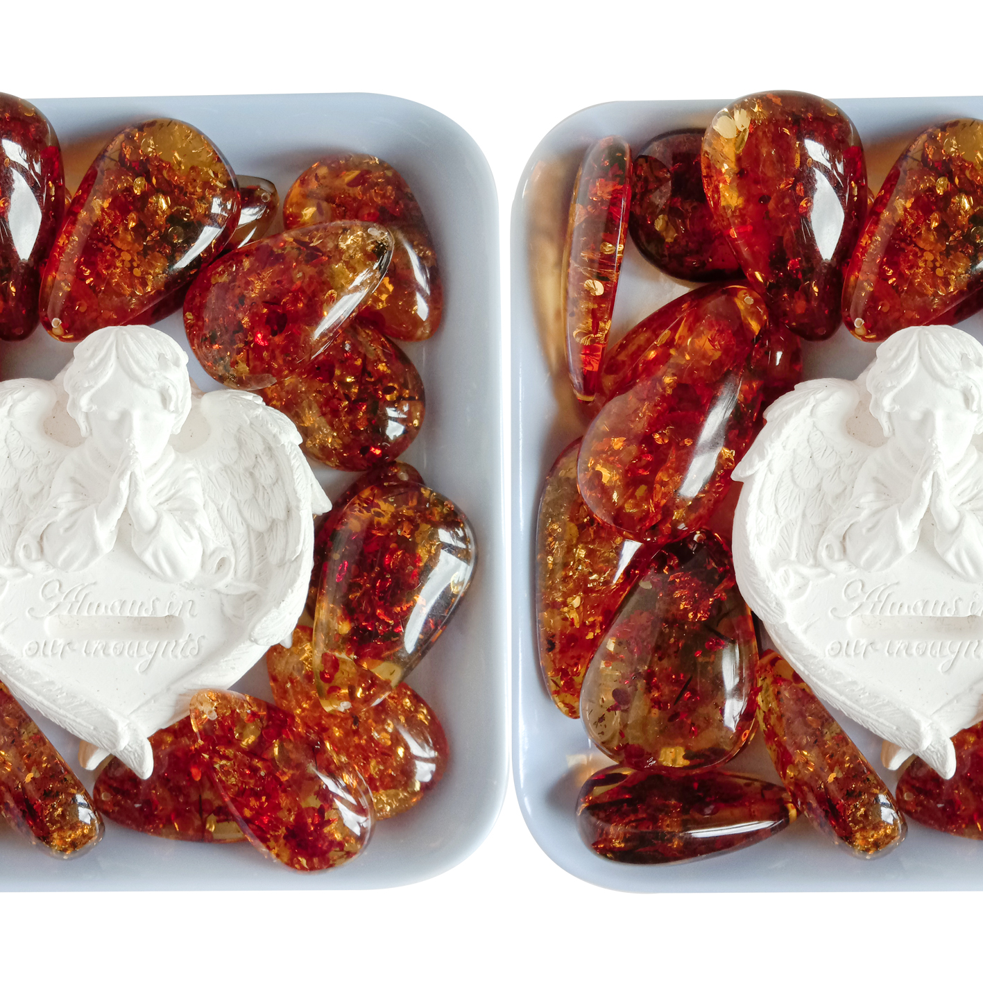 Алмуруттун формасы янтарь Кабочон Бош асыл таш Сапаттуу Балтика янтарсы жылмакай таш зергерчилик үчүн 10