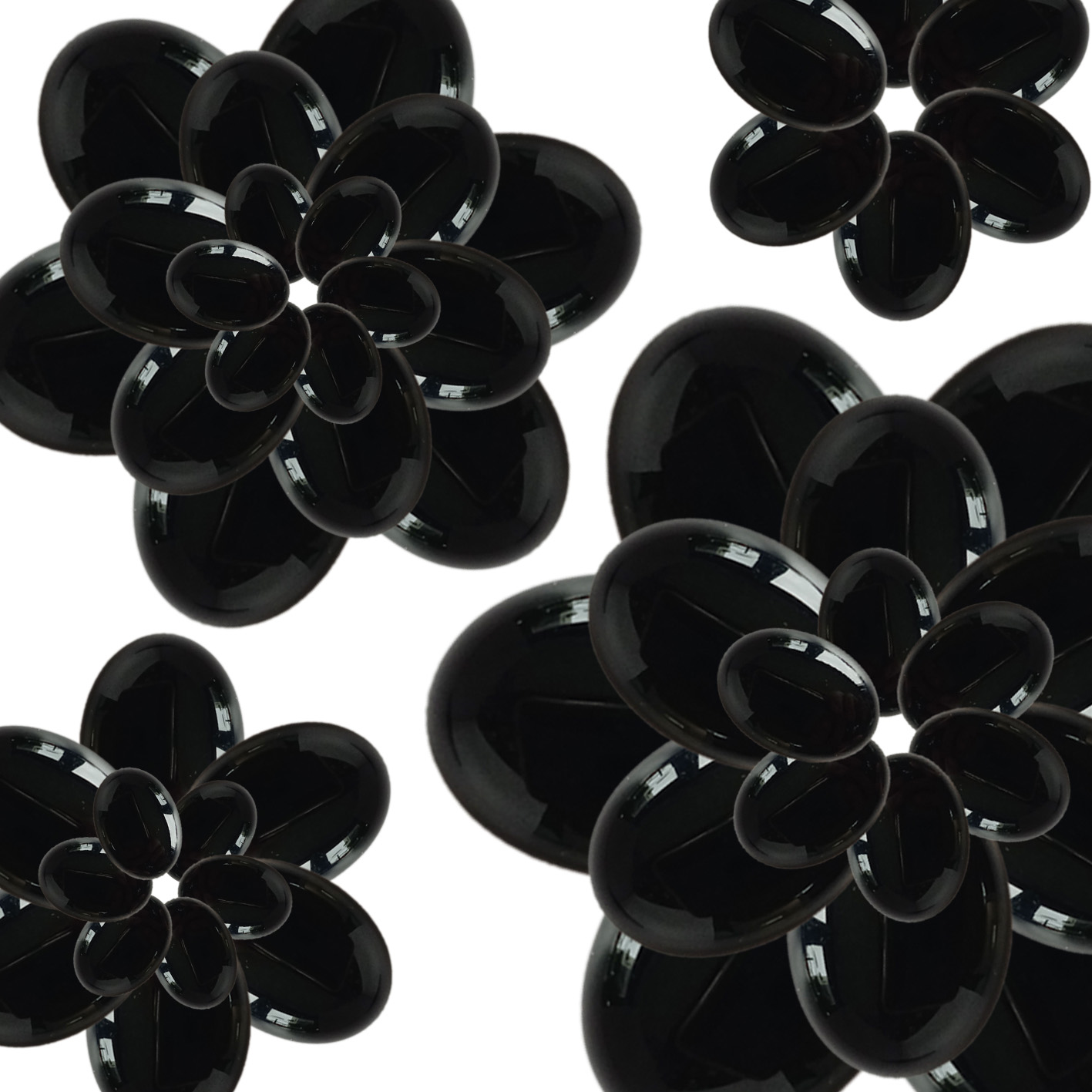 13mm * 18mm Black Agate oval udi ezigbo Cabochon Natural Stone Agate Jewelry Ime Gemstone 10