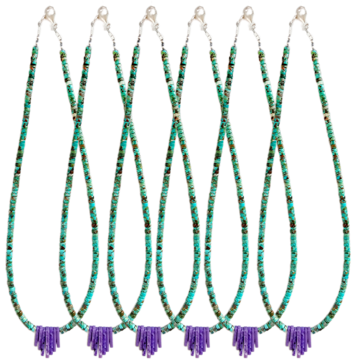 5mm Natural turquoise mikanda yokhala ndi mkanda wa Charoite wopangidwa ndi manja Mphatso Zapadera Za Azimayi 12