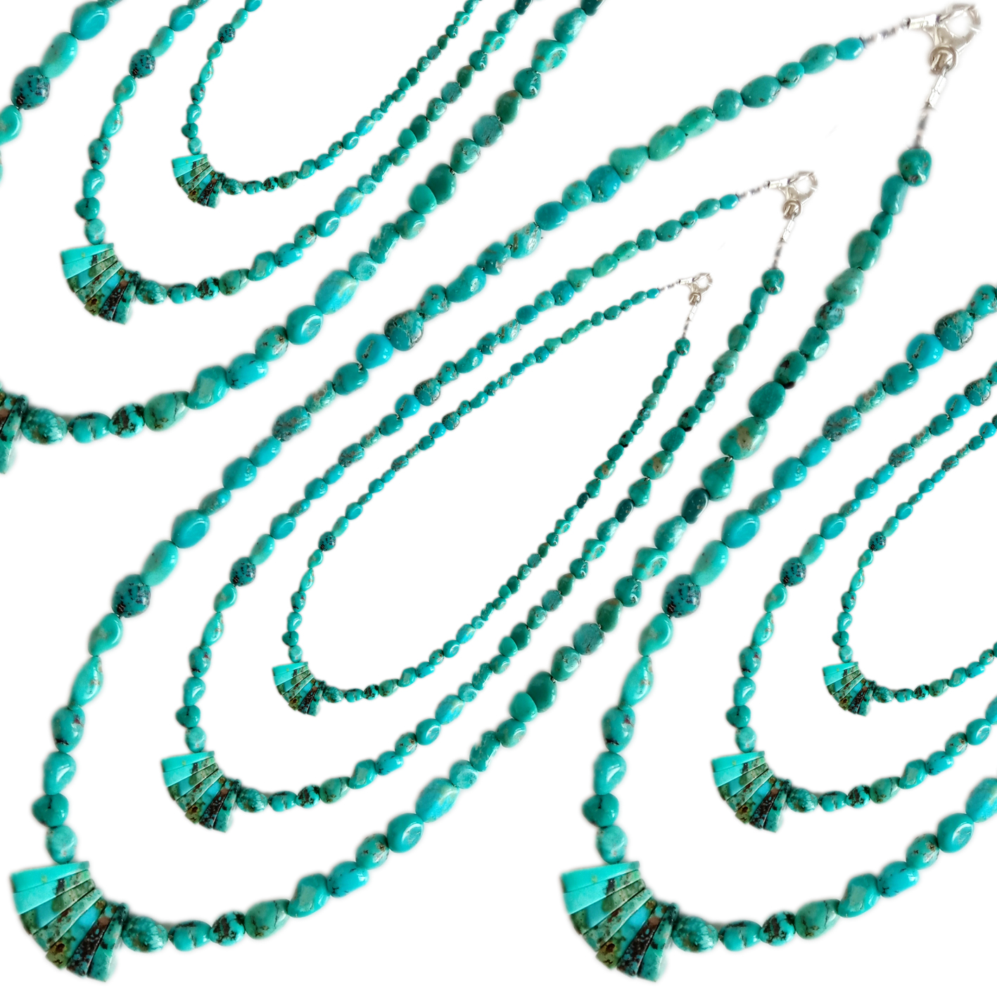 Tidak Teratur Natural Turquoise Choker Perhiasan Batu Alam Manik-manik Kalung Hadiah Natal Kerah Kalung Hadiah untuknya 10