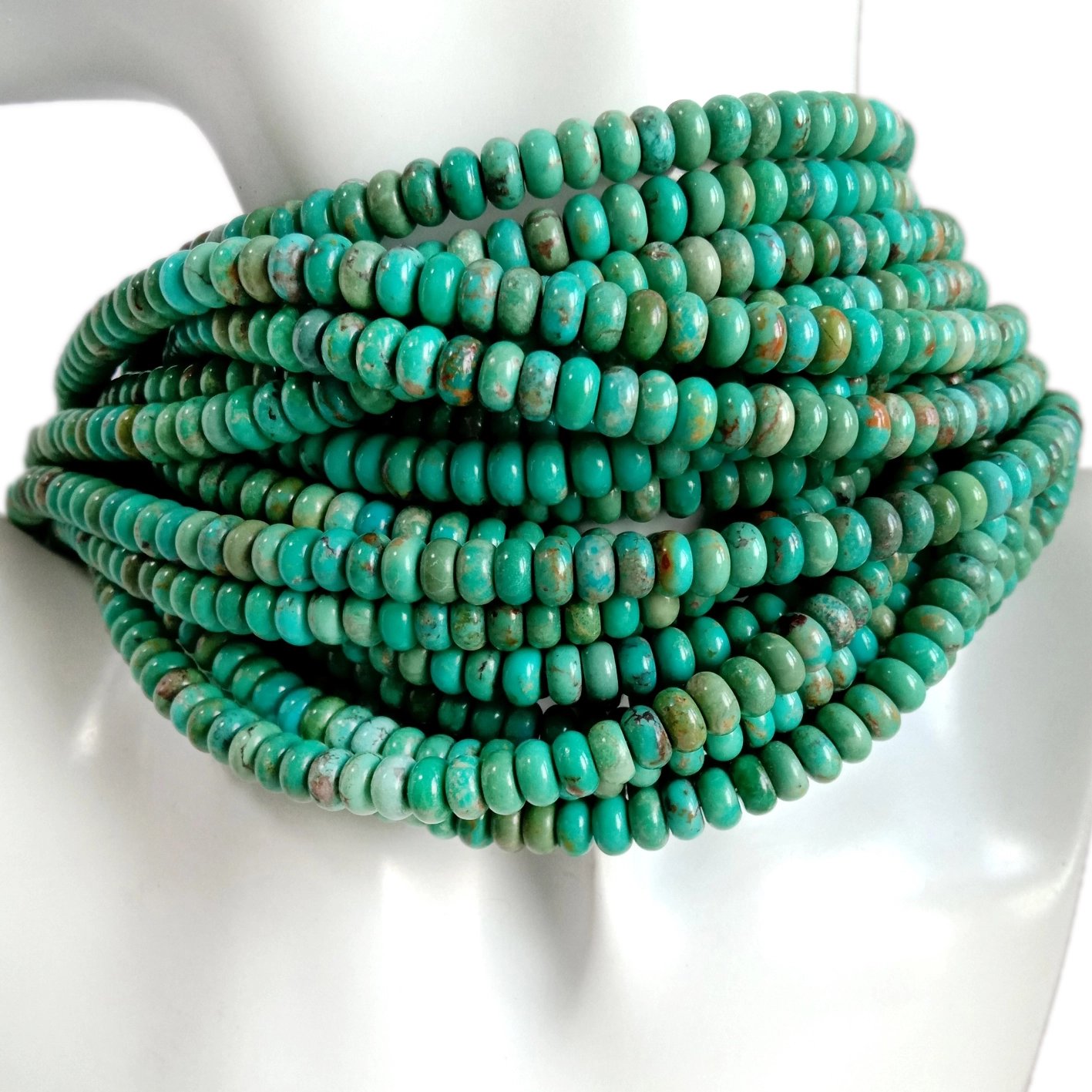 Natural turquoise Smooth Roundle 6mm Shape Turquoise Gemstone Beads for making jewelry 1