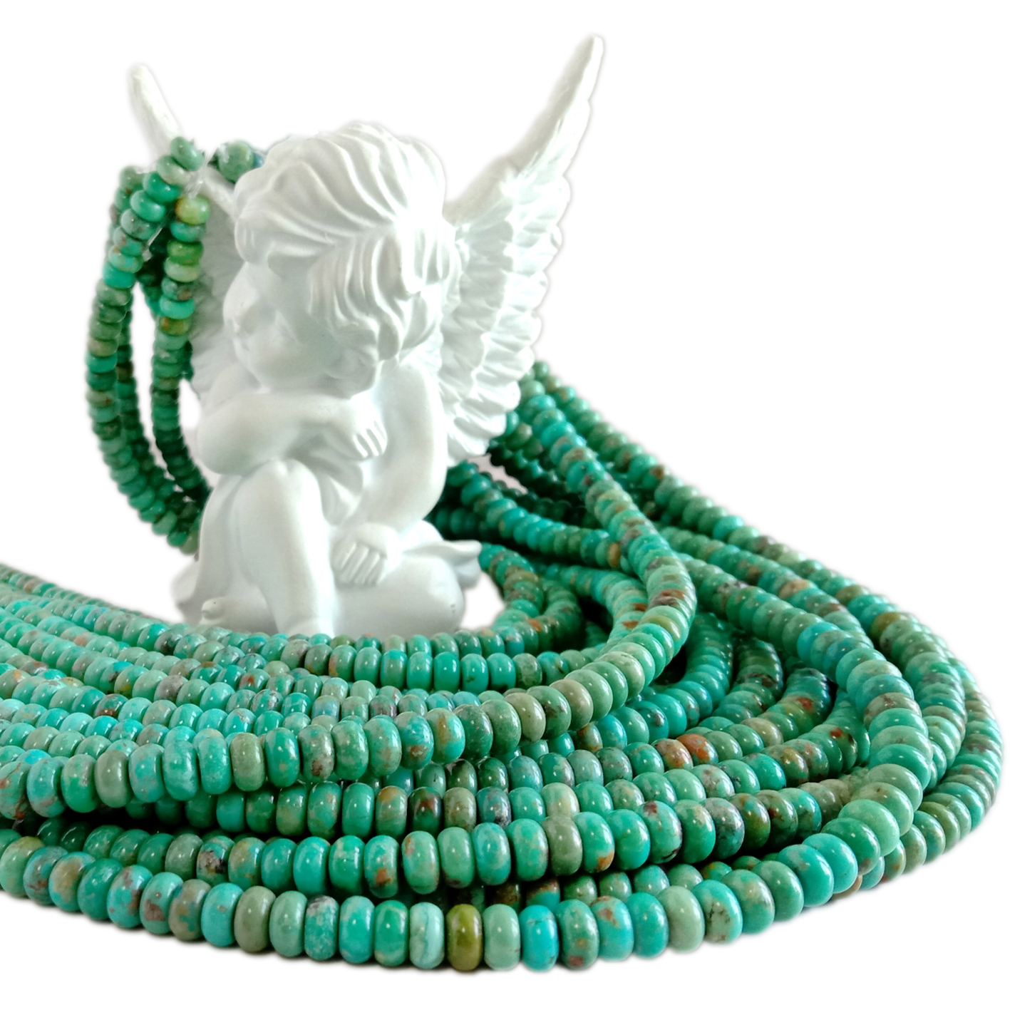 Natural turquoise Smooth Roundle 6mm Shape Turquoise Gemstone Beads for making jewelry 13