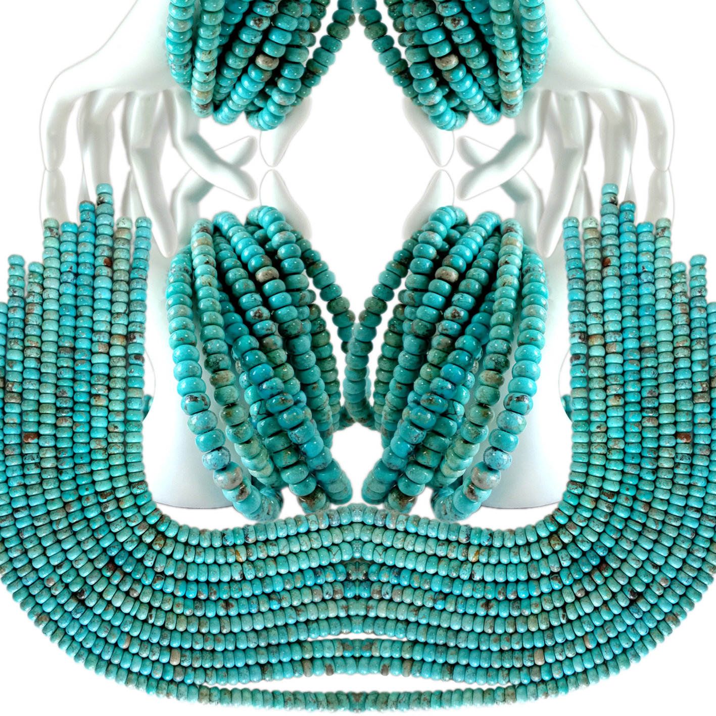 Grìogagan cruinn turquoise nàdarrach 8mm turquoise gorm cruinn grìogagan fuasgailte airson seudan bracelet seudair a’ dèanamh DIY 13