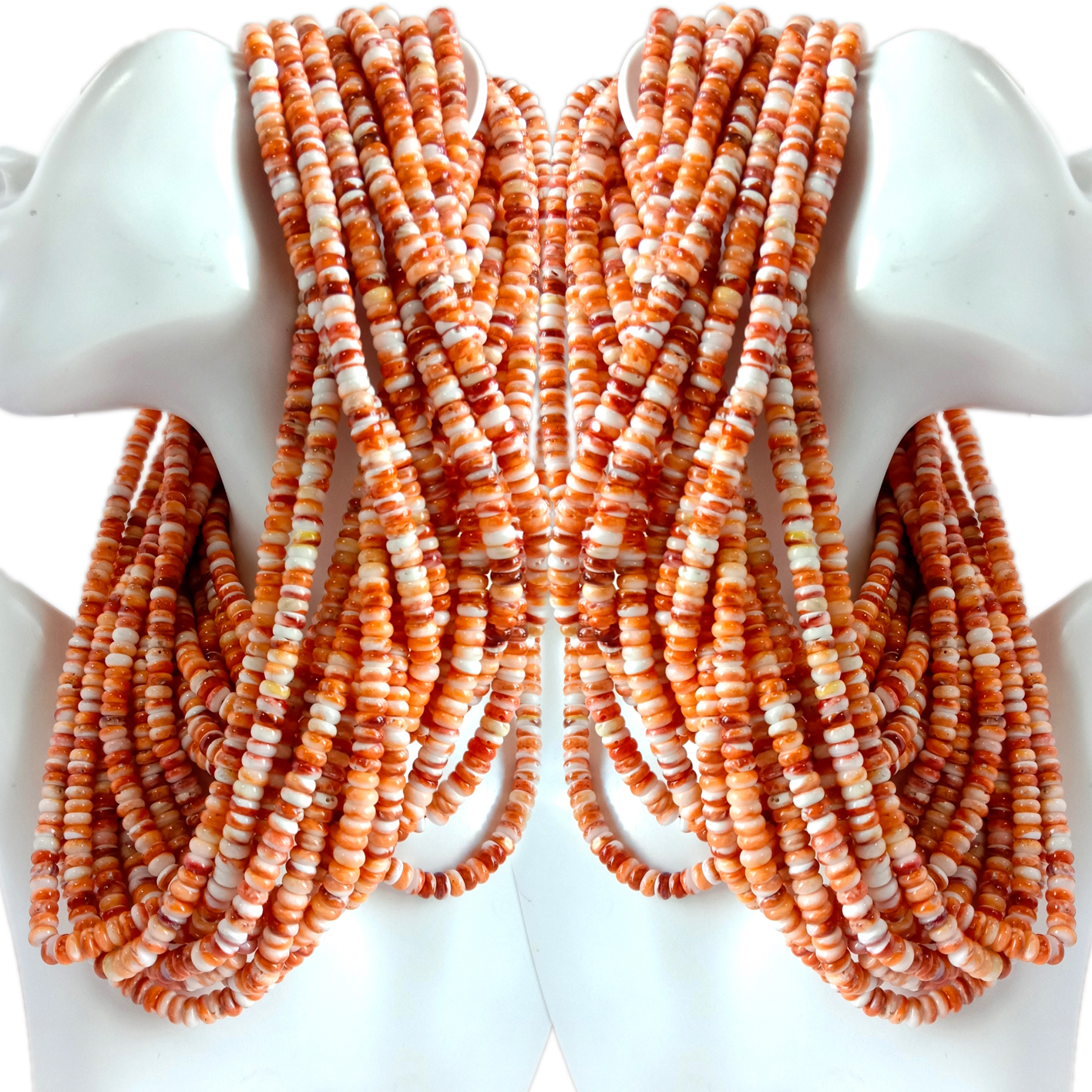 زىننەت بۇيۇملىرى ياساش ۋە مونچاق توقۇش ئۈچۈن 6 مىللىمېتىر ئاپېلسىن رەڭلىك يۇمىلاق ئۇستېر سىلىق مونچاق. 9