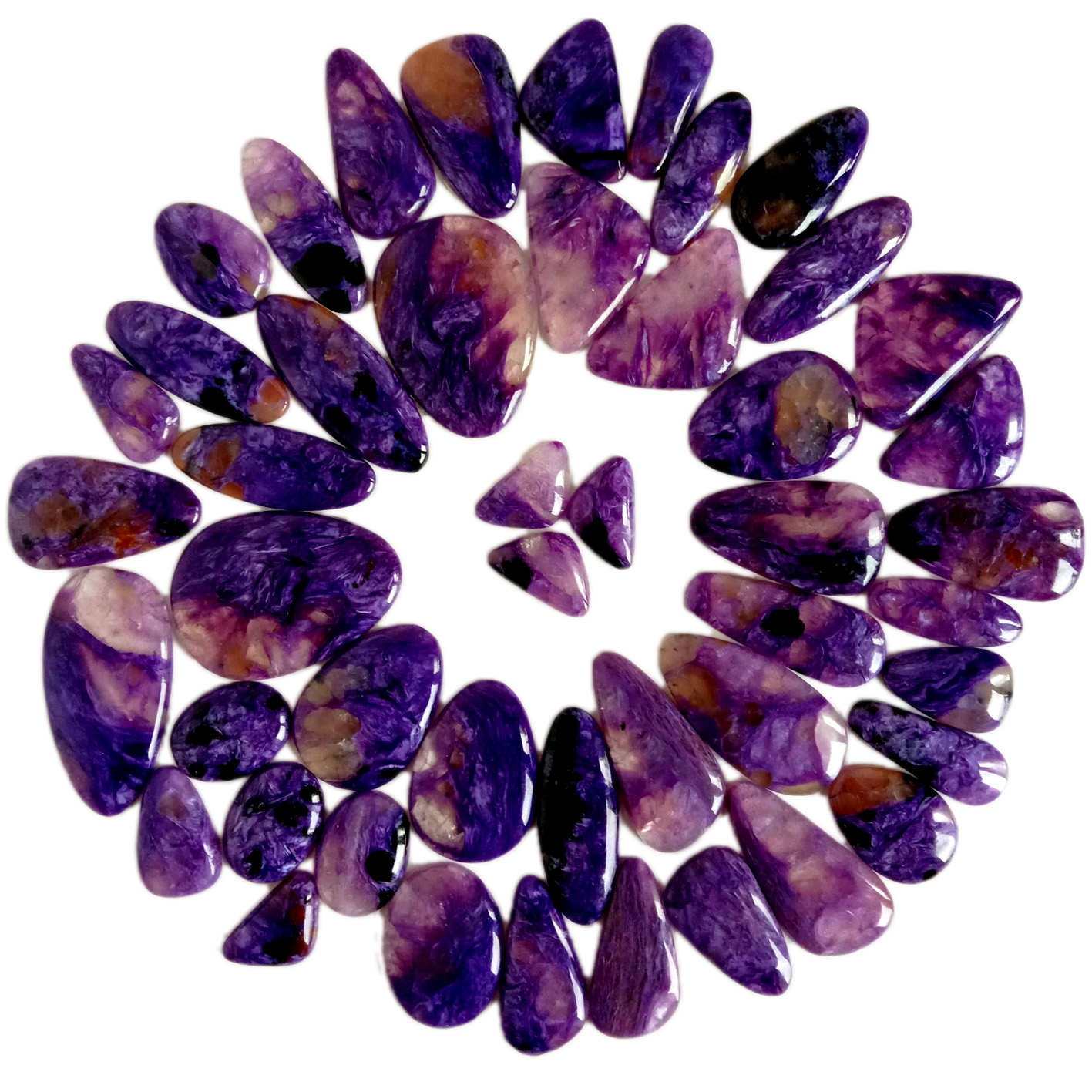 Super quality purple charoite Gemstone Don Yin Mata Kayan AdoFashion Adon Kayan Adon mata 7