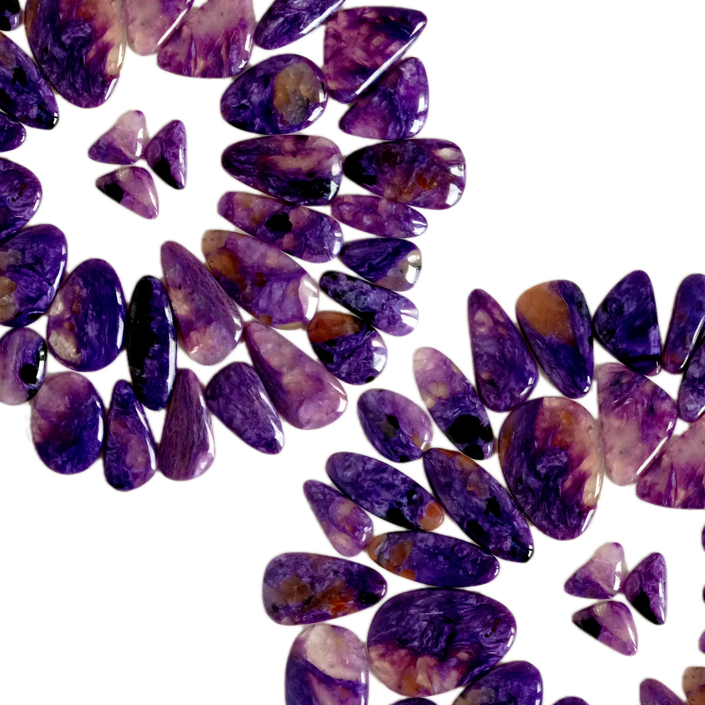 Super quality purple charoite Gemstone Don Yin Mata Kayan AdoFashion Adon Kayan Adon mata 13