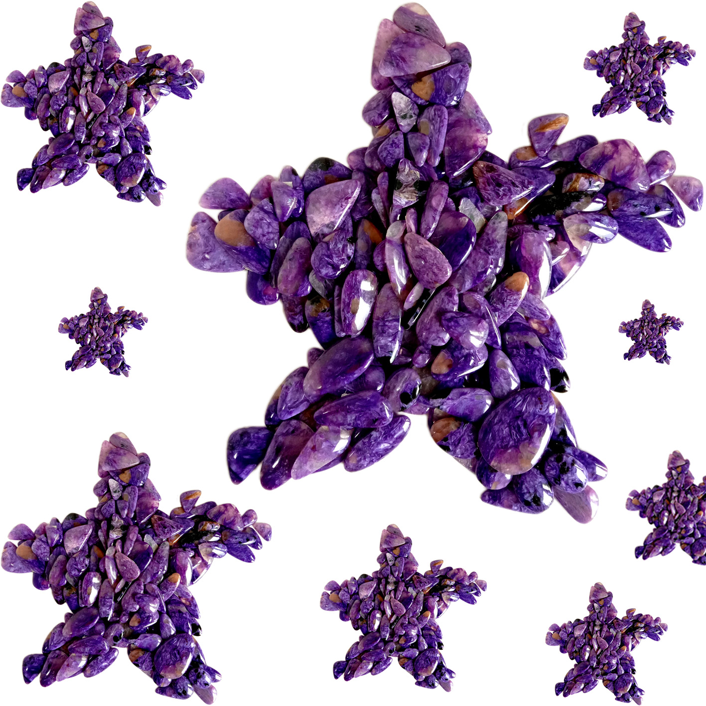 Super quality purple charoite Gemstone Don Yin Mata Kayan AdoFashion Adon Kayan Adon mata 9