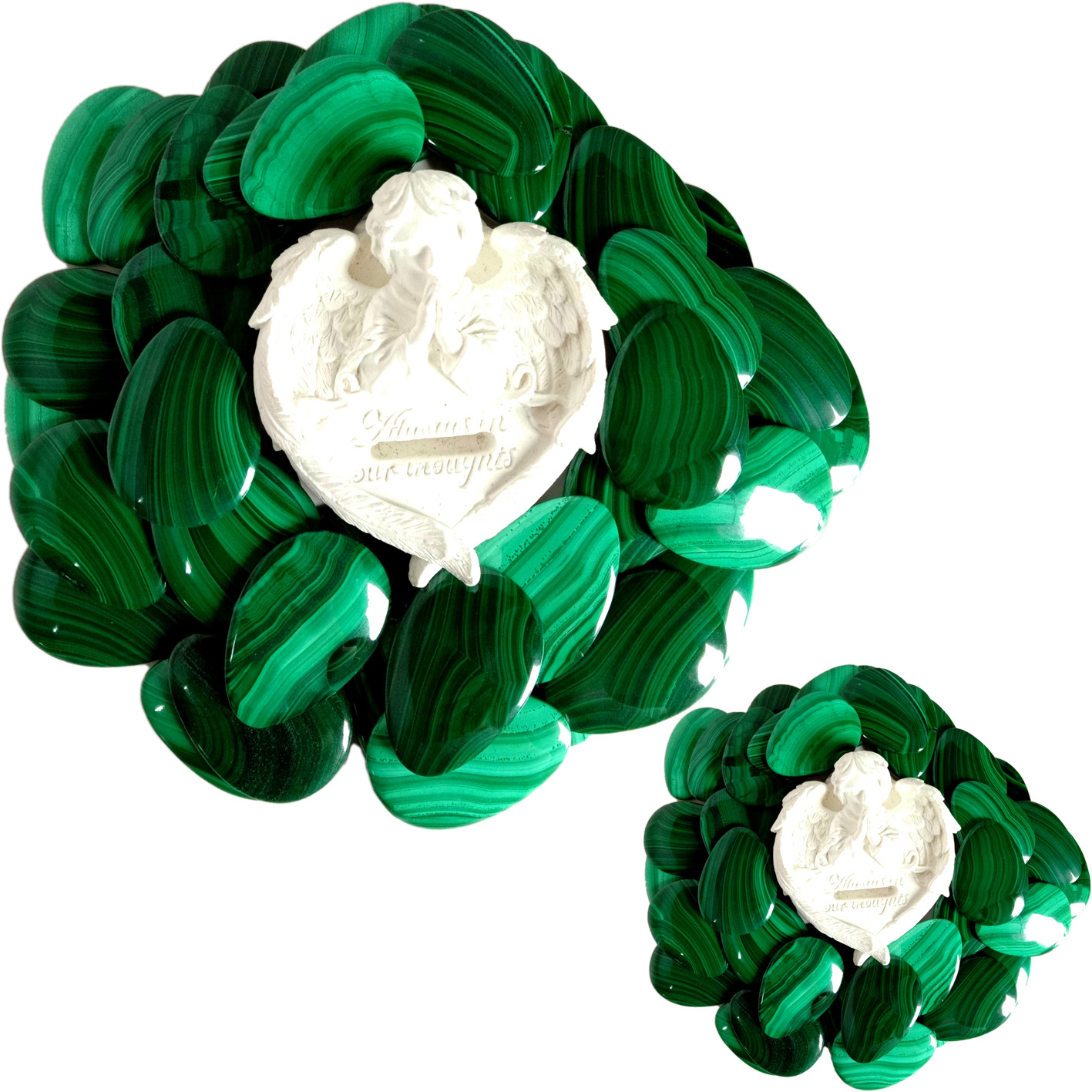 100% Adayeba Malachite Cabochon Pear Apẹrẹ Awọn ilẹkẹ Loose Gemstone Fun Jewelry osunwon Malachite 13