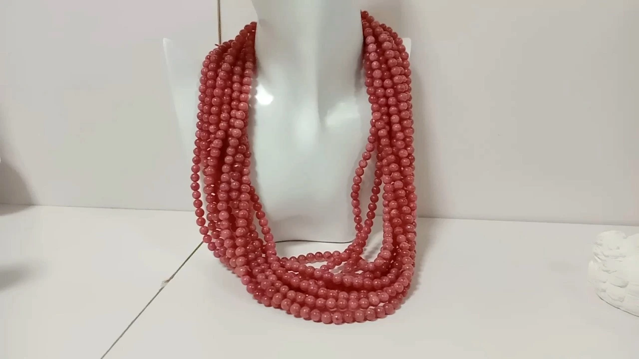 Genuine Natural Rose Pink Rhodonite Loose Beads Round Shape 6mm 1