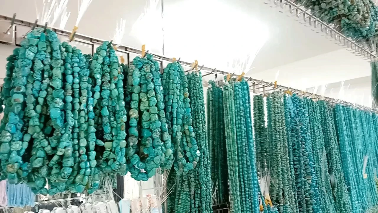 Natural Turquoise Beads Genuine Turquoise Smooth Rough Rondelle Nugget Chip 1