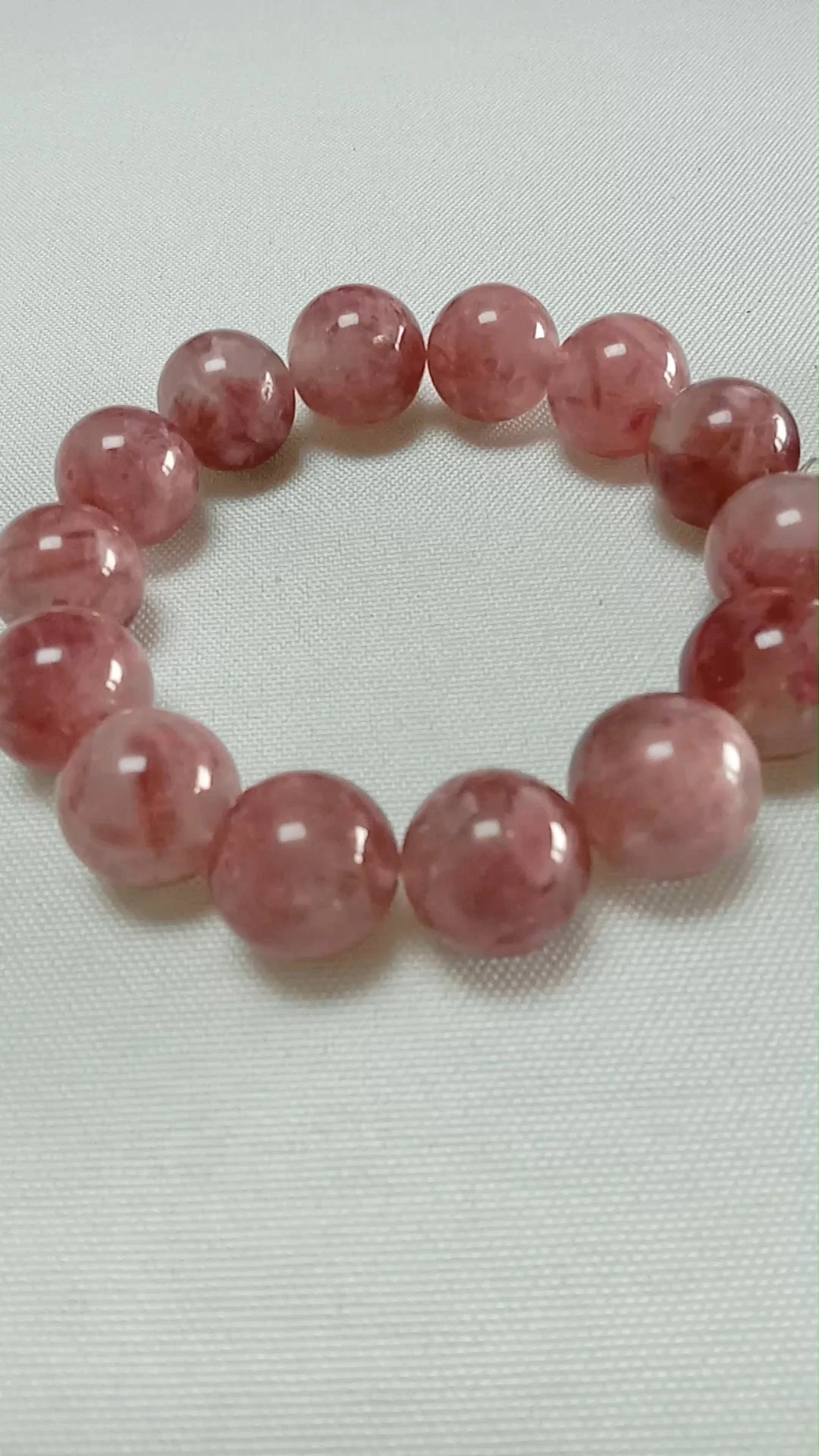 អង្កាំត្បូងពេជ្រ Rhodonite ពណ៌ផ្កាឈូក 1