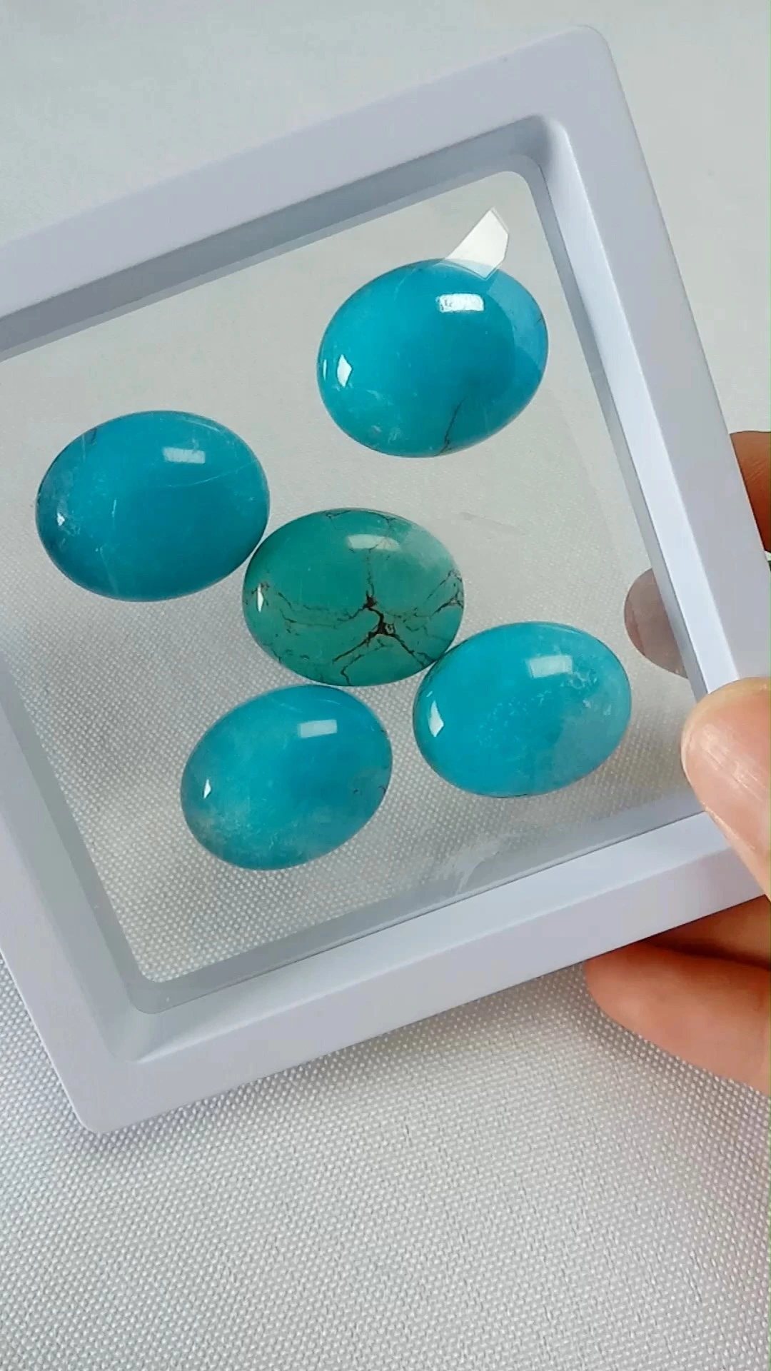 Arizona Turquoise Oval Cabochons Gemstone Good Quality Calibrated Smooth For Jewelry Making 1
