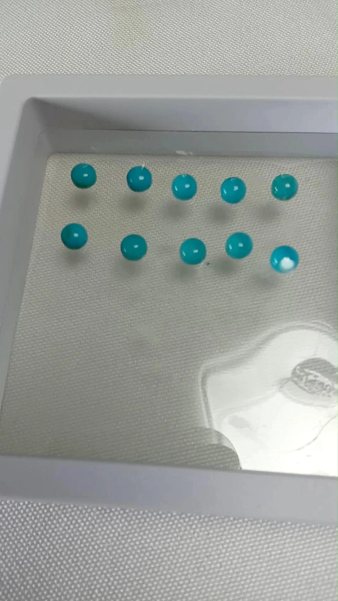 8mm Turquoise Cabochon Round Gemstone Dormiens Pulchritudo Arizona 1