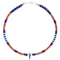 I-Oyster e-Orenji e-Spiny kunye ne-White Mop Gemstone Pendant eneLapis Lazuli Amaso aMaso aFashile amaso eGarnet 1