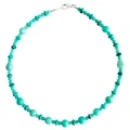 Faceted Drop Shape Amazonite Beads Smooth Gemstone Beads With Natural Turquoise Roundle Beads Fashionable Necklace 1