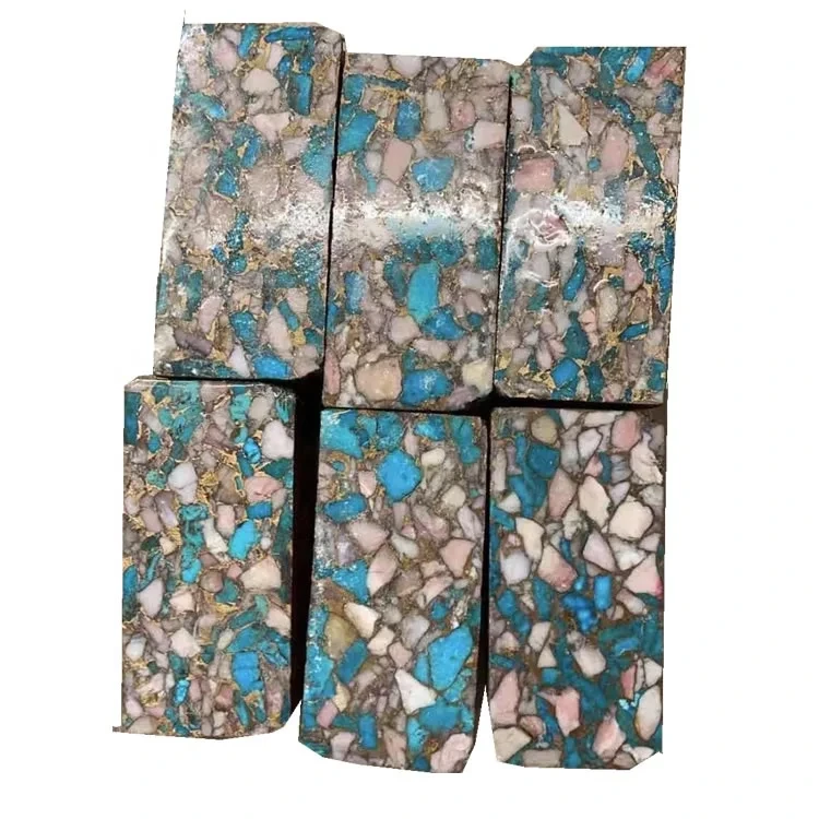 Natural turquoise and opal compressed block1 1
