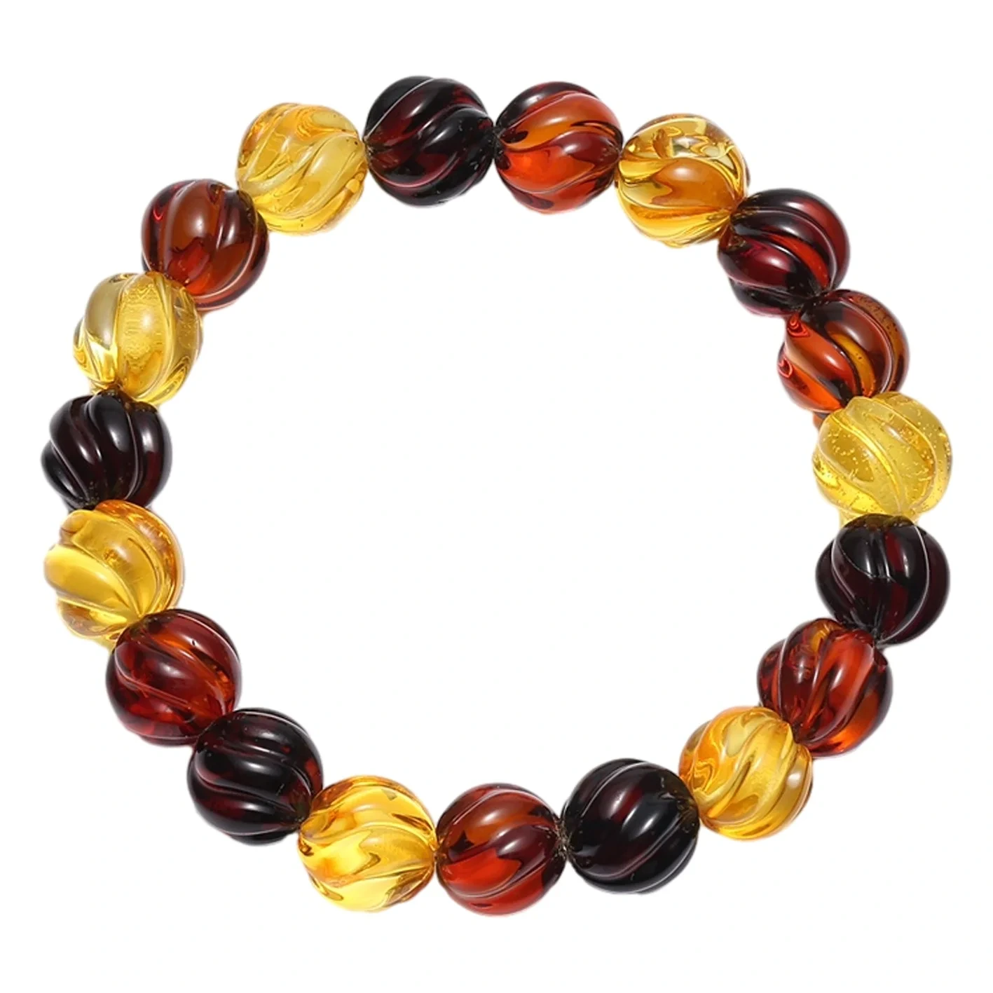 Natural Baltic Gungwa Hapana Yakagadziridzwa Amber Inomonyoroka Mabhero Mabhero Saizi Angangoita 10 Mm Zvishongo Zvemavara 1