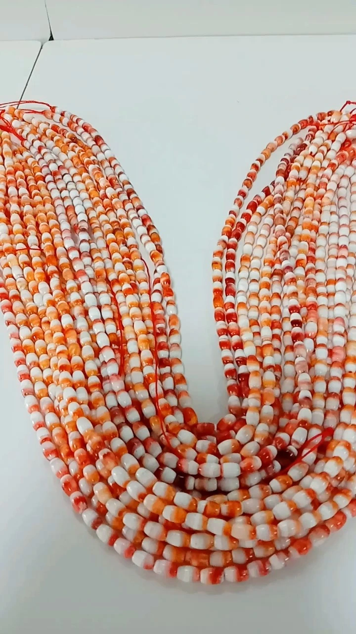 អង្កាំធម្មជាតិ Spiny Oyster Rondelle Beads 8mm Natural Shell 16 Strand 1
