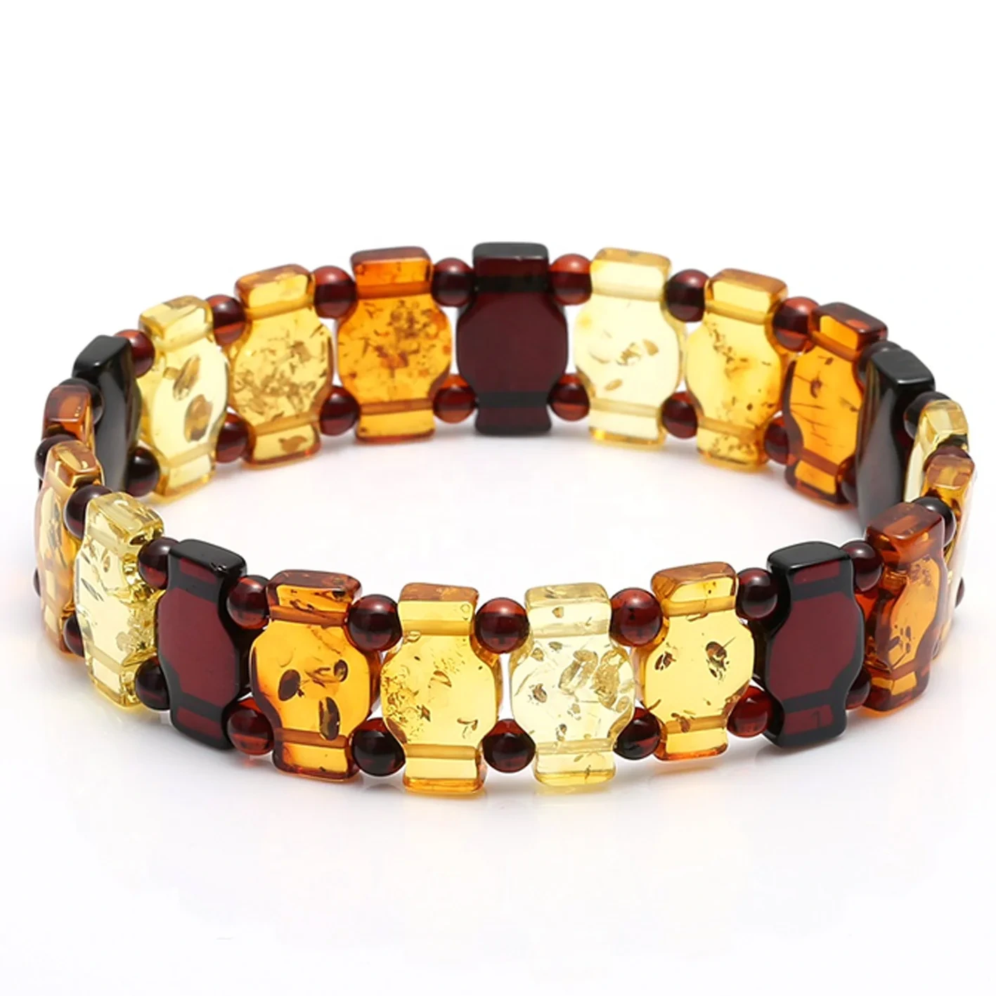 Natural Baltic Sea No Optimized Amber Handle Size About 14mm Colorful Gemstone Bracelet Fashionable Gift 1
