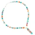 ធម្មជាតិ Turquoise ពណ៌ទឹកក្រូច Spiny Oyster Prehnite Amazonite Charoite Jasper Rose Quartz Rutilated Quartz អំណោយសម្រាប់ស្ត្រី 1