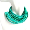 Natural Turquoise Beads Natural Gemstone Beads 5mm Round Smooth Beads Full Strand 16inch Great For Jewelry Making 1