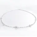S925 Sterling Silver Choker Short Dainty Necklace Pearl Bead For Women Girl Jewelry 1