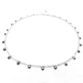 925 Silver With Garnet Pendant Choker Women Statement Necklace January Birthstone Mother Gift 1