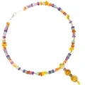 Spiny Oyster និង Free-shape Amber Charoite Colorful Tourmaline Rubellite Apyrite Citrine Jasper Necklace Gift for Women 1