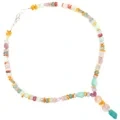 I-Turquoise yeNdalo kunye ne-Orenji Spiny Oyster Beads Tourmaline Rubellite Apyrite Rhodochrosite Rhodonite Jasper Isipho esefashonini 1